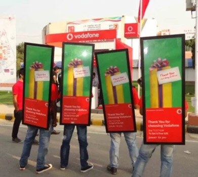 Lookwalker Backpack for advertising