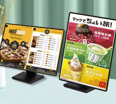 Ultra Slim Fast Food Light Box Table Menu Poster