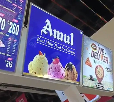 Roof Hanging LED Menu Board Services