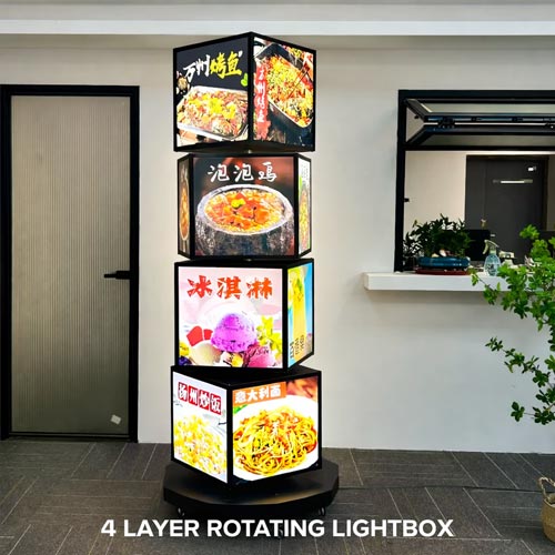 4 Layer Rotating Light Box